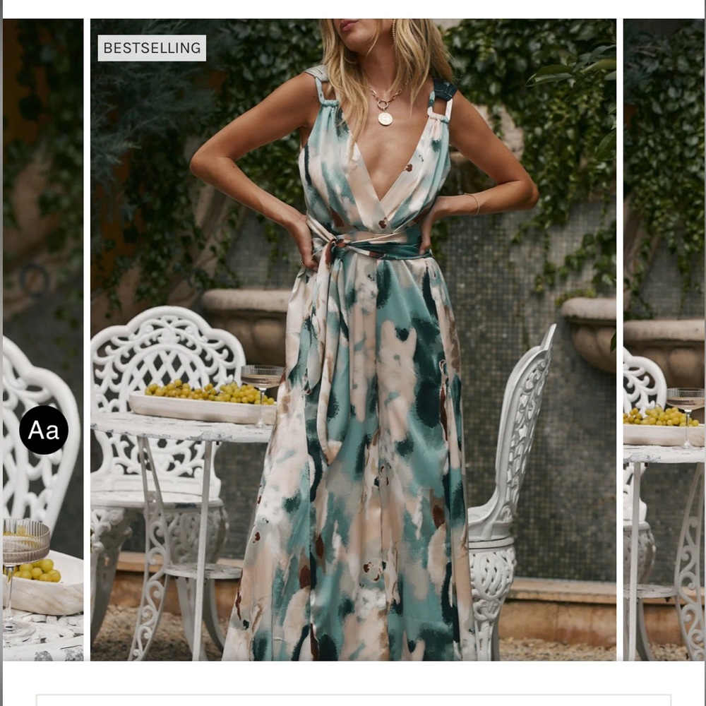 12th Tribe Salinas Blue Jumpsuit